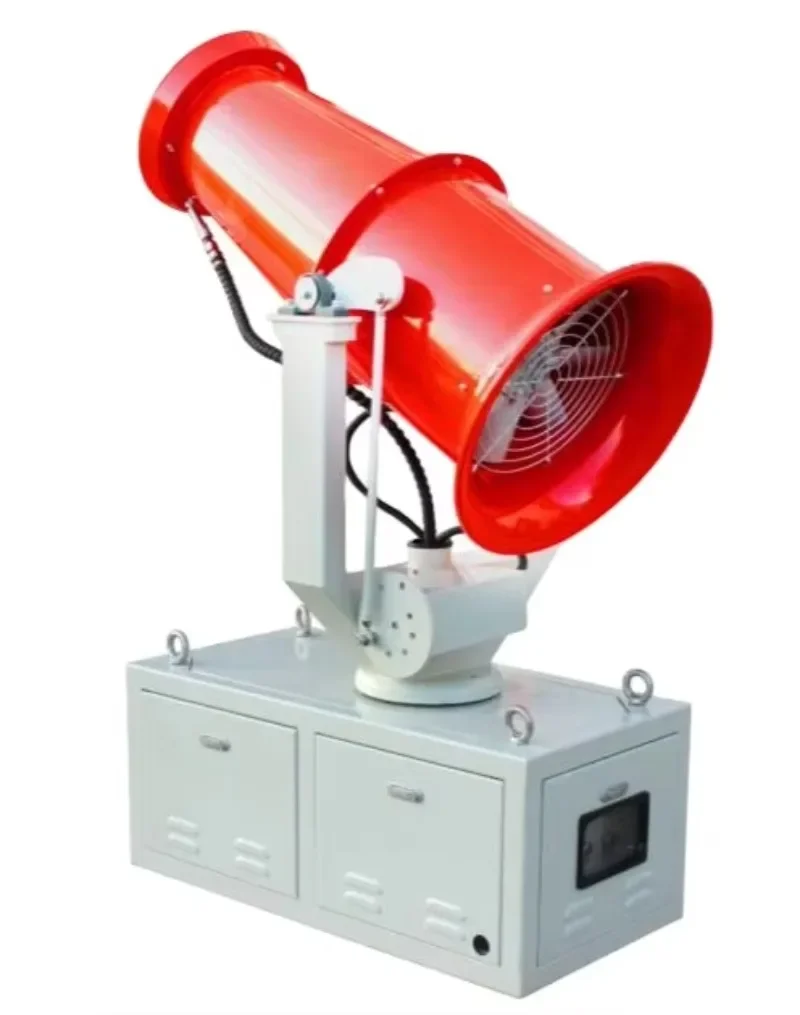 High-Powered 25m Spraystream Mist Fog Cannon for Dust Control in Coal Mines Ore Dumps  Plants Feed Mills