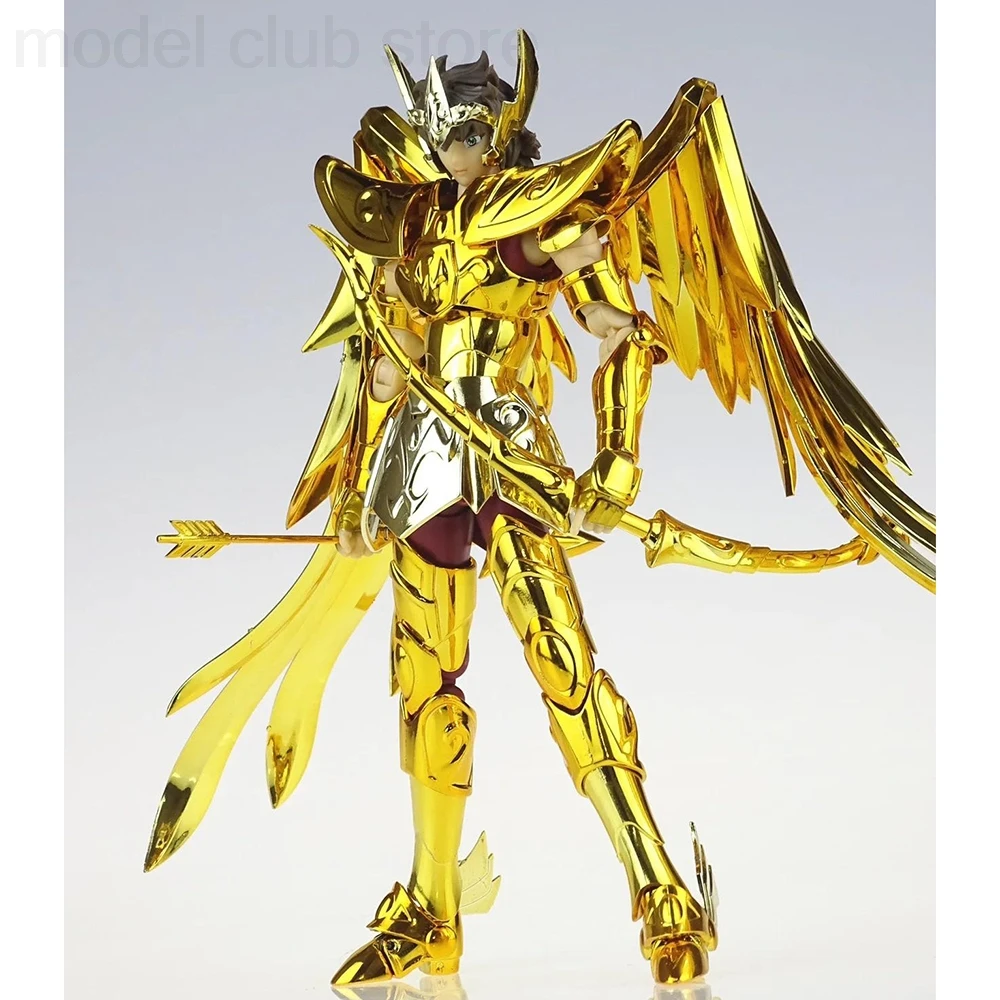 W magazynie CS Model Saint Seiya Myth Cloth EX Sagittarius Aiolos Knights of the Zodiac Anime 24K Metal Armor Action Figure Toys