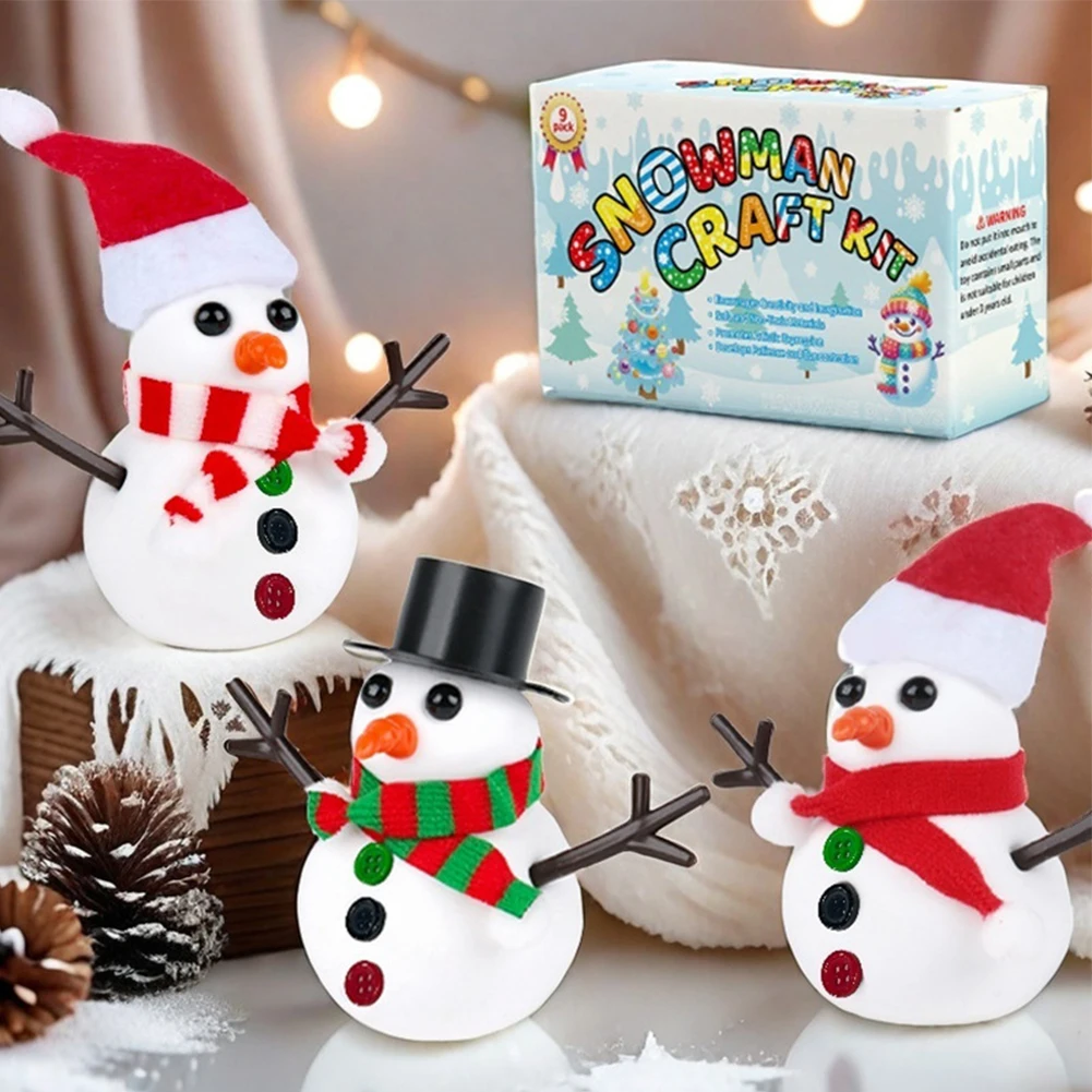 

Build A Snowman Kit Modeling Clay Snowman DIY Kit Snowman Clay Craft Kit for Toys Favors