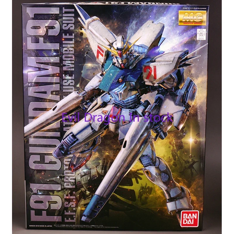 

Bandai MG 1/100 GUNDAM F-91 Фигурка F91 GUNDAM Ver 2.0 Сборная модель игрушки для мальчиков Коллекция подарков для детей