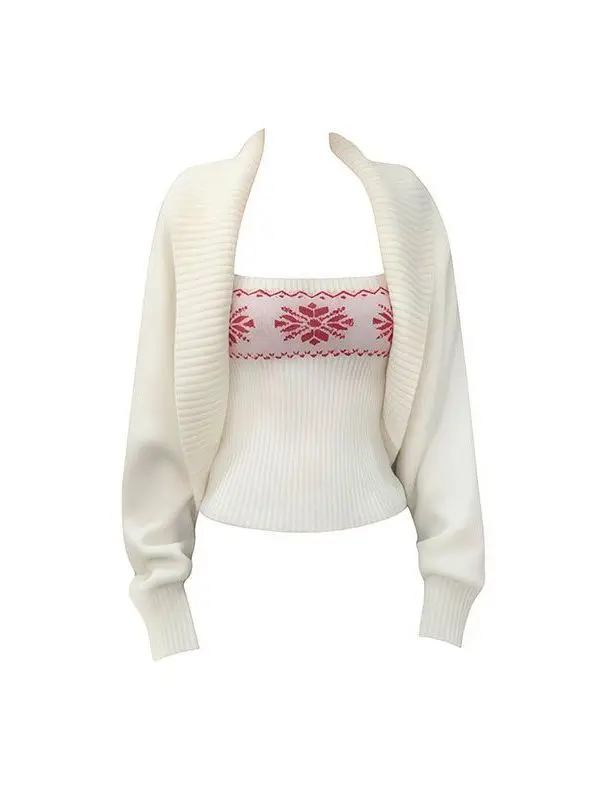 

Милый вязаный комплект из кардигана и жилета для невысоких женщин: зимний, двухцветный, повседневный, свободного кроя, с длинными рукавами, стандартной длины