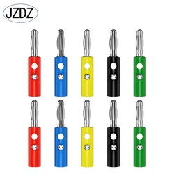 JZDZ 10pcs 4mm Banana Plug Pin Audio Speaker Electrical Connector Screw Electrical Test DIY Tools 10015