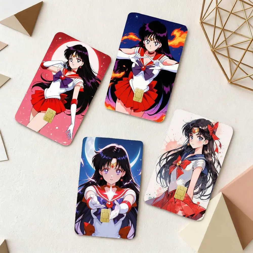 

Rei Hino Sailor Mars 4pcs 1Set Film Skin for Debit Credit Bank Visa Card Decal Cover