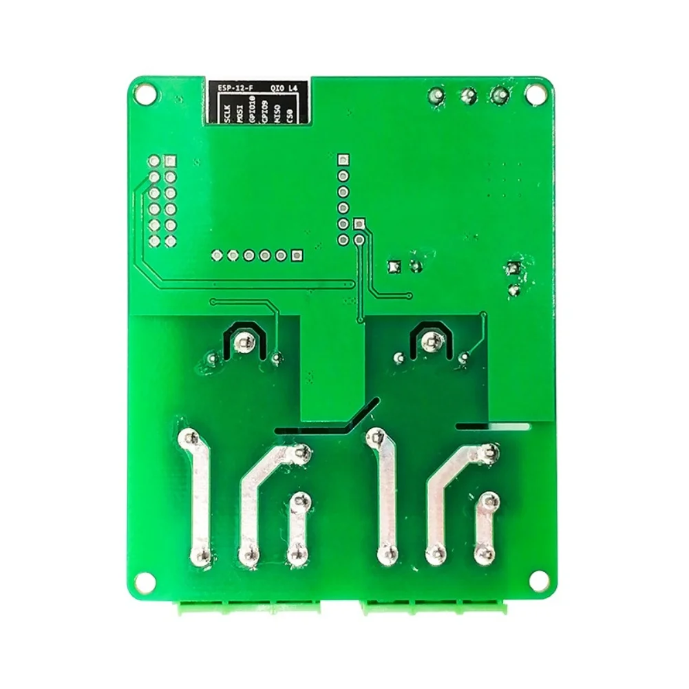 PCB Development Board with for 2 x 30A Relays for Arduino ESP12F For Smart Home Systems DC7-28V 5V Power Support Green Blue