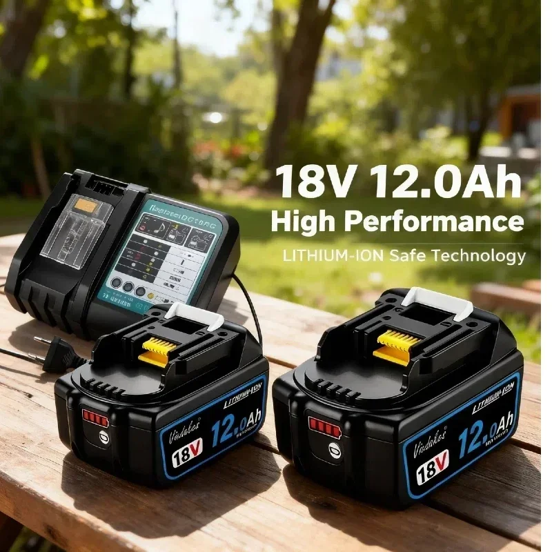 

100% Compatible with makita battery 8AH 10AH 12AH RechargeableBattery for makita 18v batteryBL1860B BL1850B BL1840B BL1830B☽☽☽