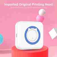 All-in-one Photo Printer Multifunction Portable Printer Wireless Instant Mini Printer Support BT Connection for Smartphone