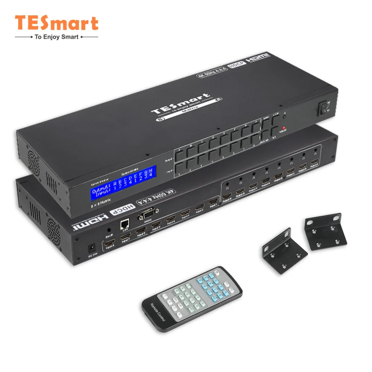 TESmart High Quality input 8 output 8 HDMI 2.0 HDMI Switcher Matrix HDCP EDID 4K60Hz HDMI Matrix