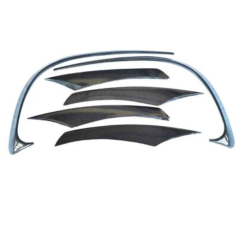 YOMDO Eye Ministry Outline Front Bumper Canards Body Kits Fog Lamp Covers Trim Carbon Fibre for - CLS Class C257