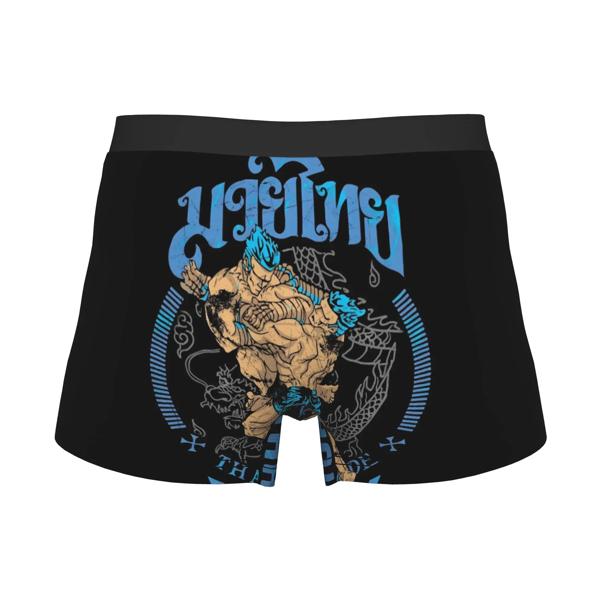 Muay Thai Fighter Boxer Shorts For Men 3D Printed Thailand Boxing Fight Underwear Panties Briefs Soft Underpants