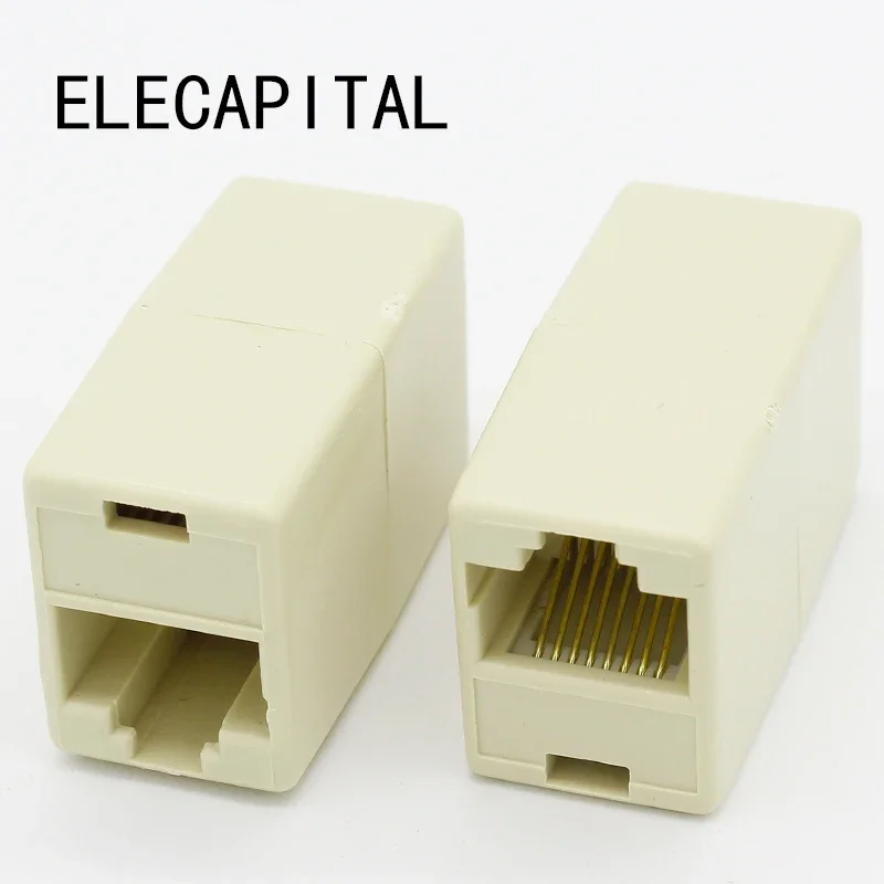 IMC Hot 10 sztuk RJ45 8P8C podwójne porty żeńskie złącze telefoniczne