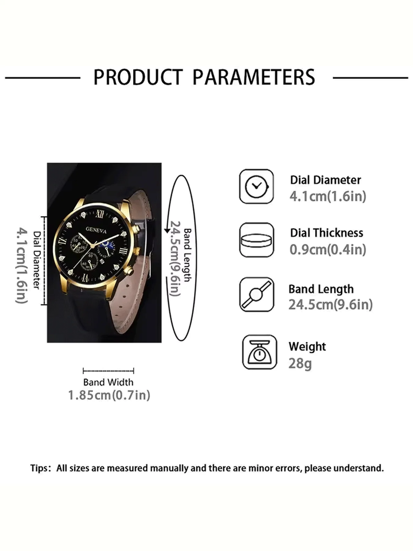 ชุดนาฬิกาข้อมือผู้ชายสองชิ้น สายสแตนเลส และนาฬิกาควอตซ์ผู้ชาย