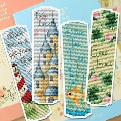 055 DIY Craft Stich Cross Stitch Bookmark Christmas Plastic Fabric Needlework Embroidery Crafts Counted Cross-Stitching Kit