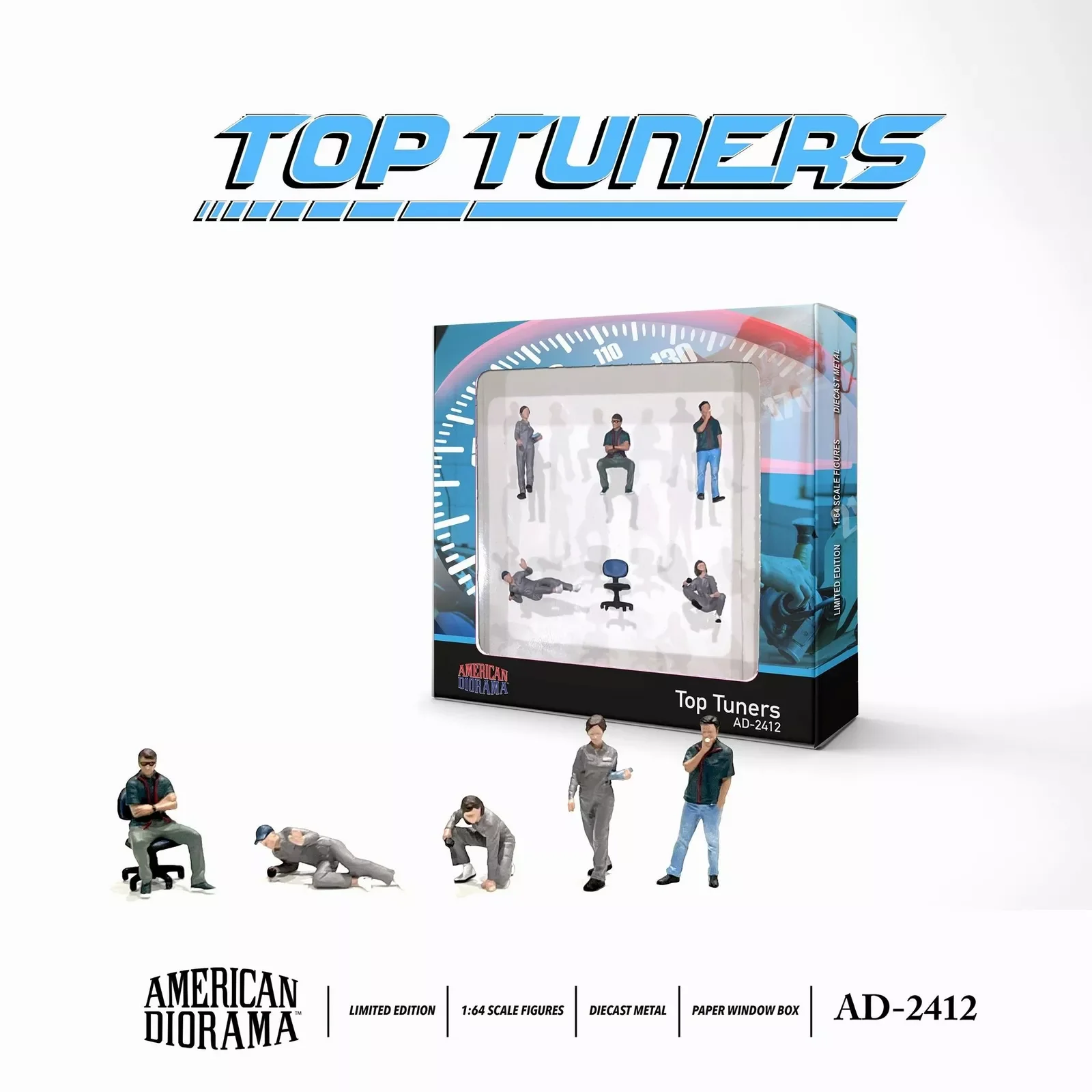

1:64 Figurine Set "Top Tuners" -- American Diorama AD-2412