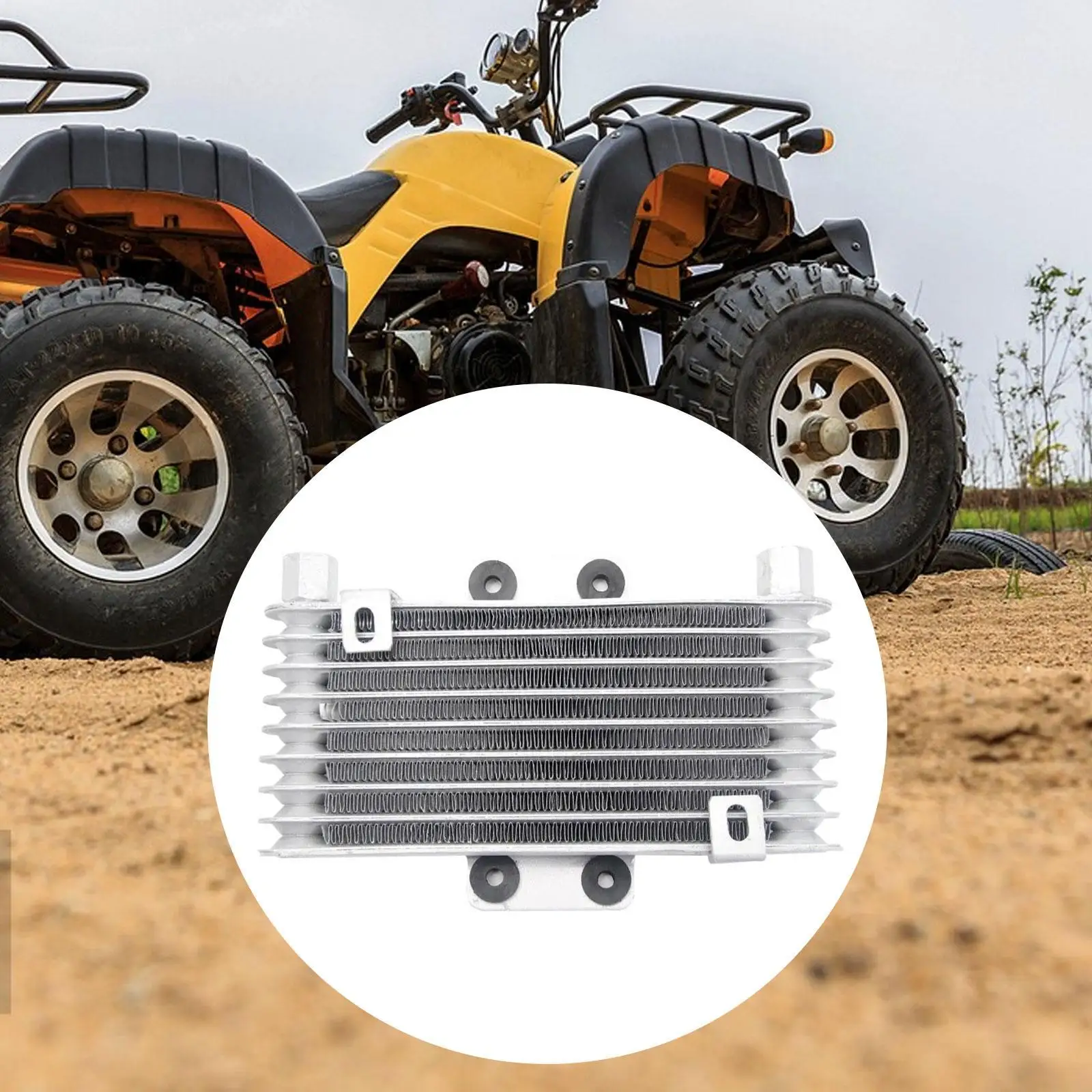 مجموعة مشعاع التبريد، مبرد زيت المحرك العالمي، مشعاع الدراجة النارية المعدل #3