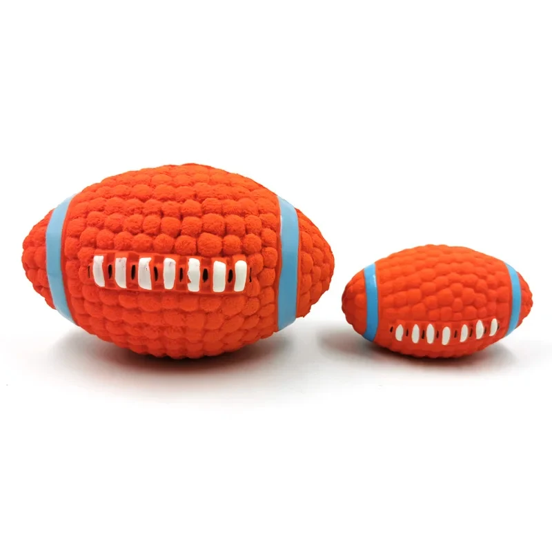 Soft Pet Ball Squeaky Toy For Small Large Dog Rugby Tennis Volleyball Football Basketball Latex Tooth Cleaning Training Toys