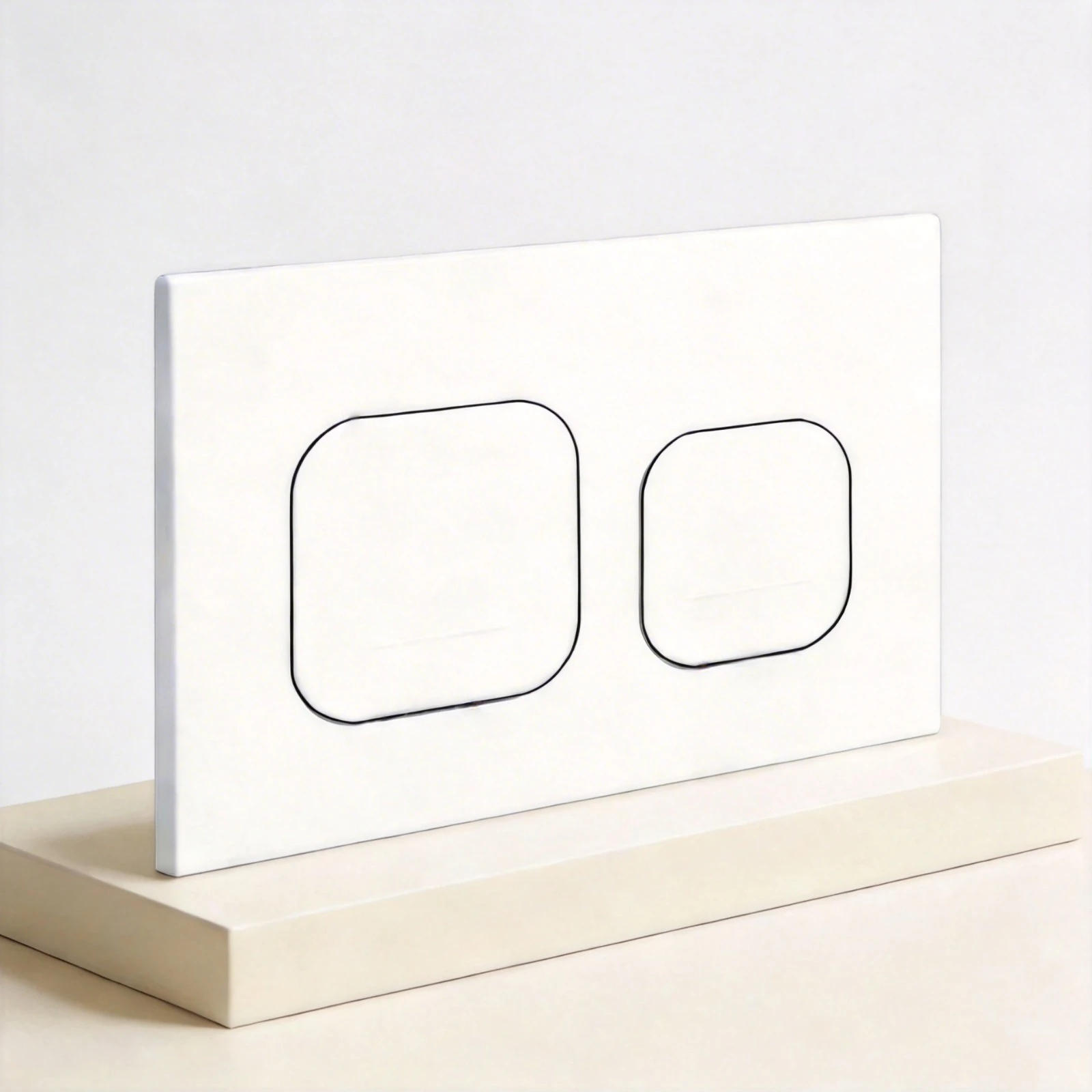 

Dual Flush Push Plate Compatible with Geberit Sigma01 Delta 21 Series Glacier White Button Concealed Wall Toilet Tank Components