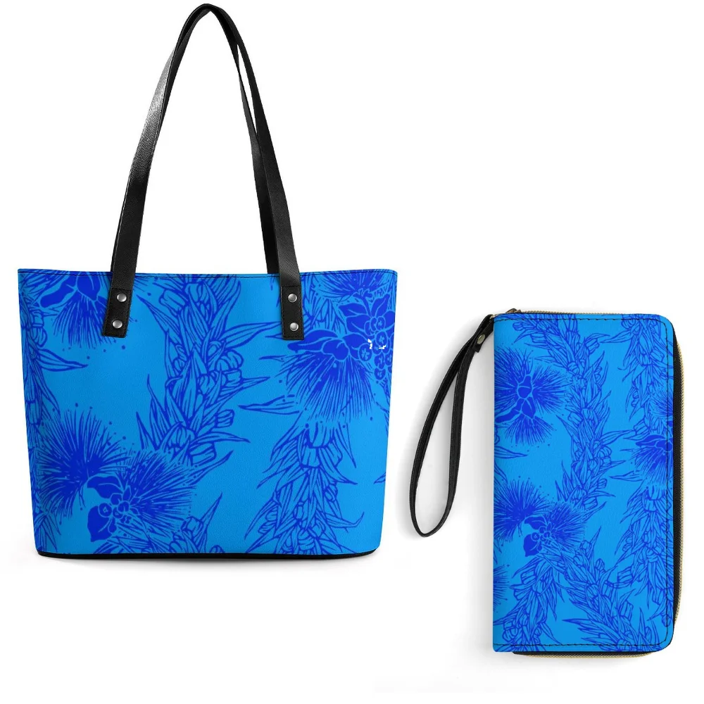 

Womens Fashion Large Capacity Handbags Travel Polynesian Casual Design Custom Pattern Tote Bags Stylish