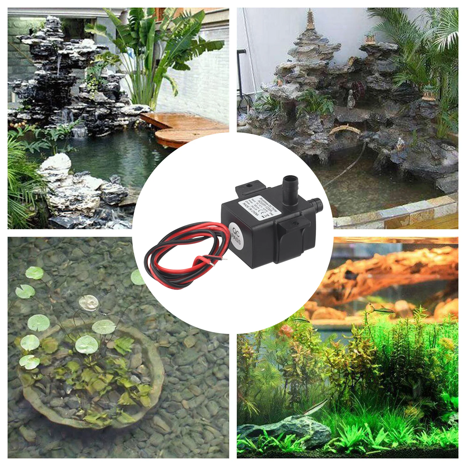 12V DC Brushless Cooling Pump 240L/H Flow Rate for Heat Dissipation in RV For Caravan Automotive Electronic Systems