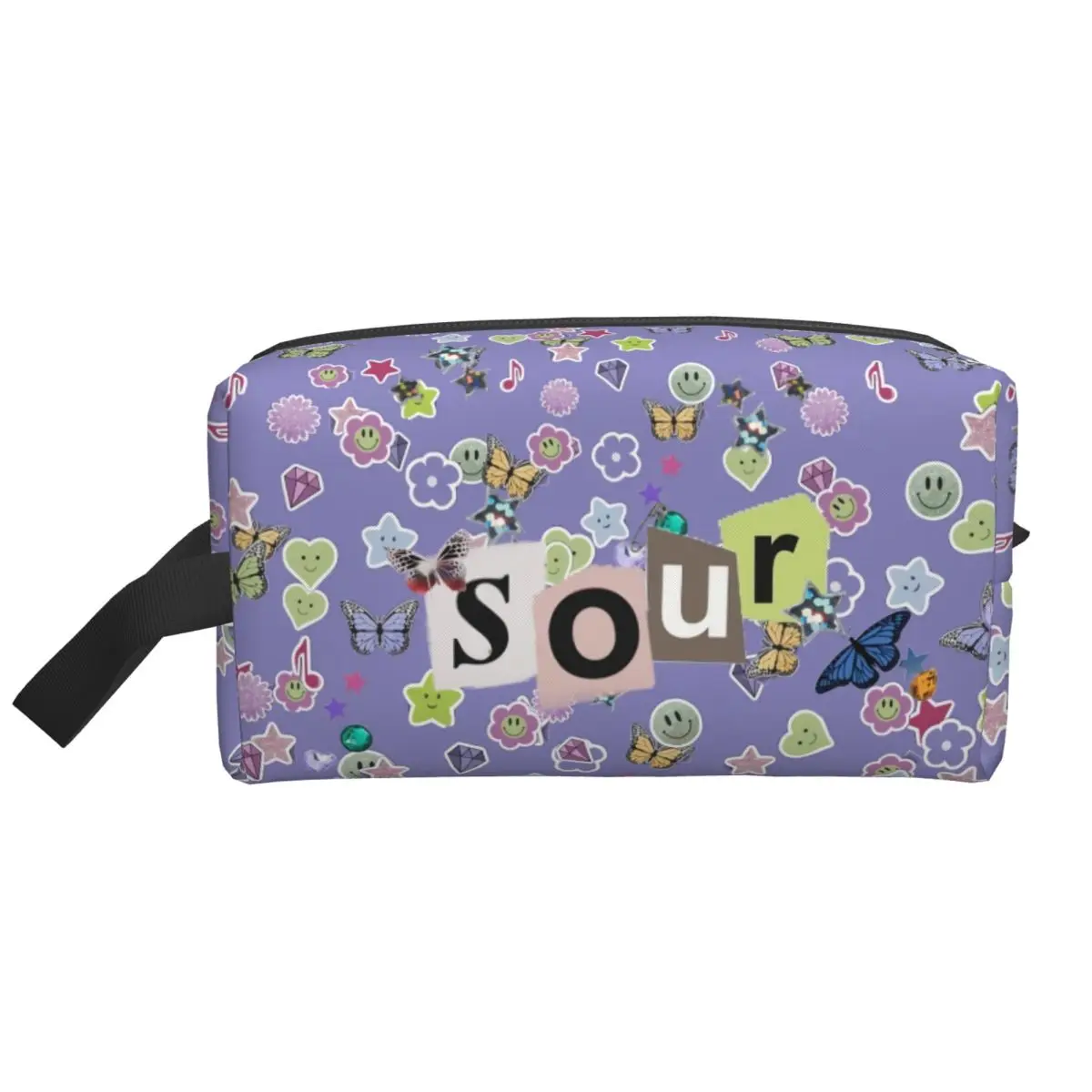 Custom Olivia Guts Sour World Tour 2024 Makeup Bag for Cosmetic Organizer American Singer Songwriters Storage Toiletry Bags