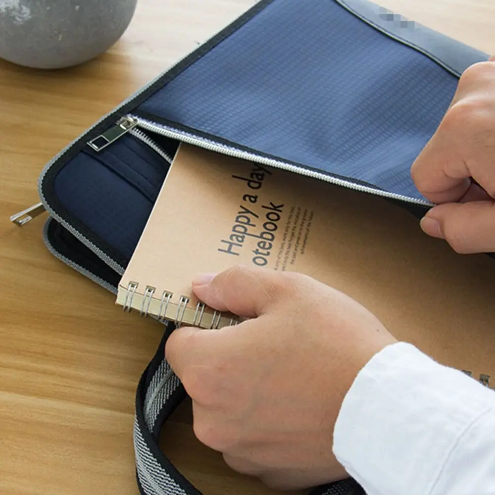 13 Pocket Accordion File Folder Large Capacity Vertical Expanding File Folder 3 Colors with Handle Multi-layer Organizer Bag