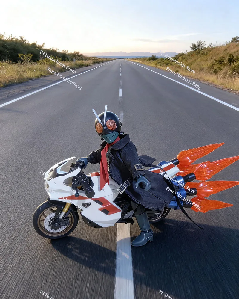 6.2 سنتيمتر سترة واقية طويلة 3.3 سنتيمتر وشاح أحمر الملابس مجموعة ملحق ل Brokees مصغرة كامين رايدر رقم 1 الشكل Diy بها بنفسك الديكور #5