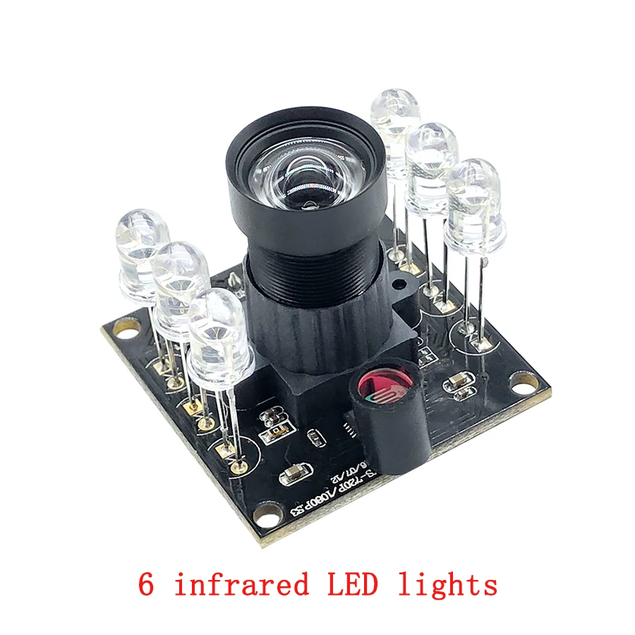 Ir 850nm led distorção zero 2mp webcam de vigilância 1080p mjpeg alta velocidade ov2710 linux uvc 30/60fps 120fps módulo de câmera usb