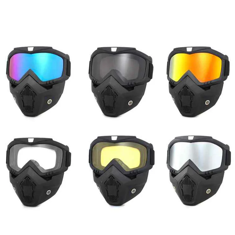 Tactical Full Face Mask Goggles UV Proof Windproof Anti-Fog Paintball Mask Airsoft Shooting Safety Protective Mak