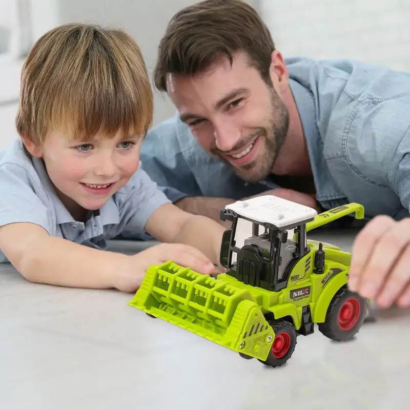 Tractor Toy Mini Alloy Farmer Car Alloy Engineering Car Tractor Toy Model Farm Vehicle Belt Boy Toy Car Model Diecast Simulation