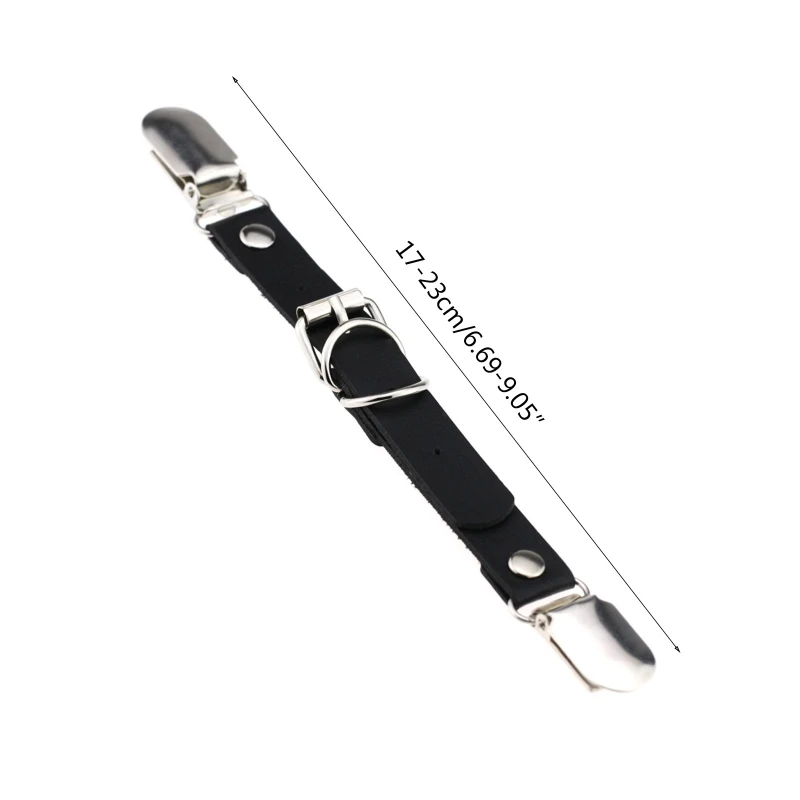 Women Double-Headed Garter Clip Faux Leather Belt Lingerie Thigh Suspender Strap New Dropship