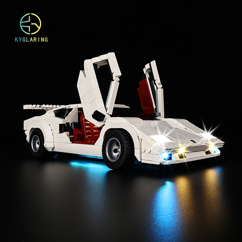 LED Light Kit For 10337 Lamborghinies Countach 5000 Quattrovalvole DIY Toys Set (Not Included Building Blocks)