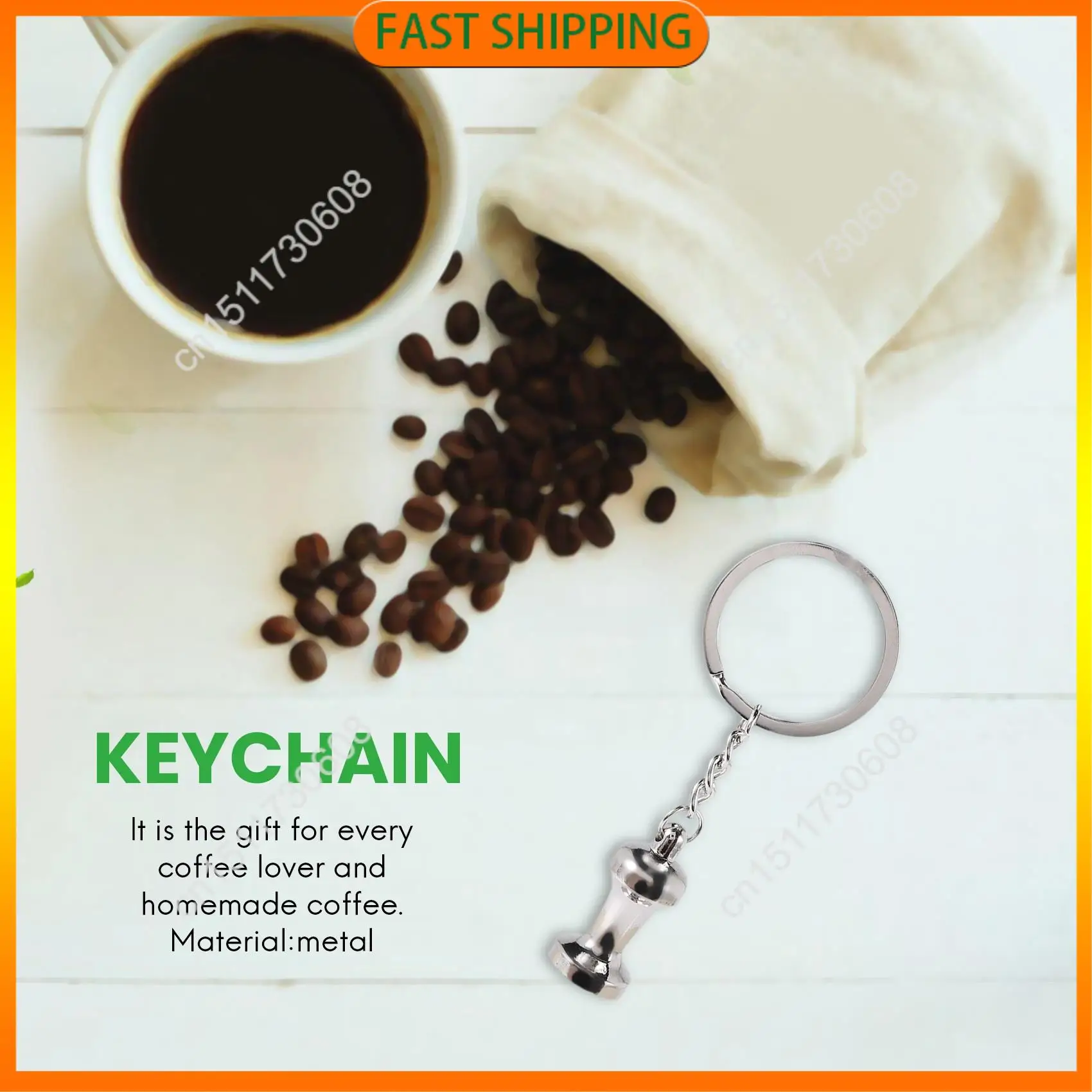 

Buy Now 5PCS Creative Barista Coffee Tamper Keychain Espresso Portafilter Moka Pitcher Keyring Portable Coffee Accessories Gift