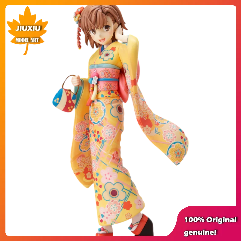 Toaru Kagaku No Railgun Misaka Mikoto kimono style 24cm PVC Action Figure Anime Figure Model Toys Figure Collection Doll Gift