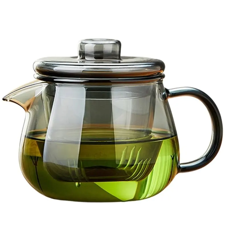 CHCH Tea Kettle With Lid-Borosilicate Glass Teapot Featuring Infuser-Stovetop Safe Design