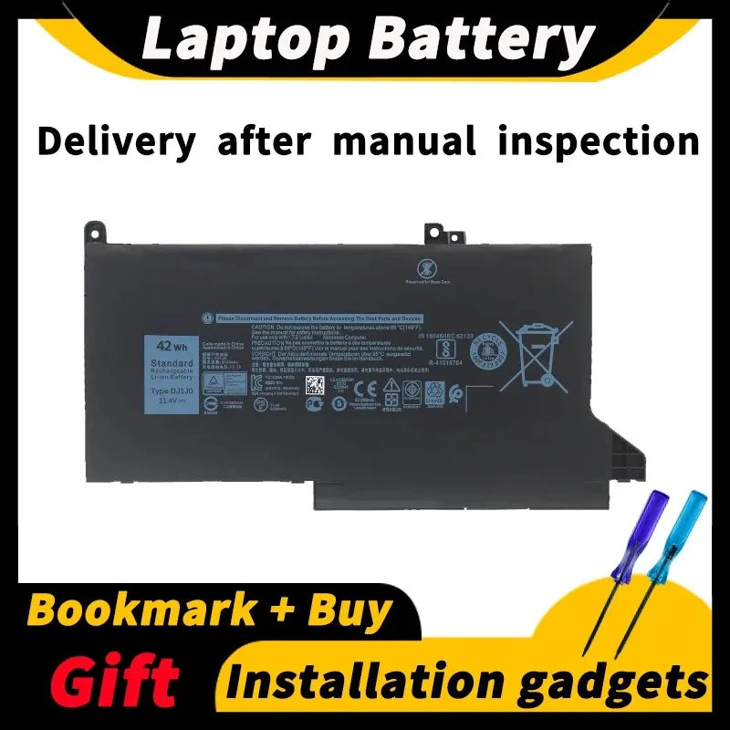 

Аккумулятор для ноутбука Dell Latitude 7280 7290 7380 7390 7480 7490 P28S P73G DJ1J0 F3YGT 11,4 V 42wh/60wh 3500mAh