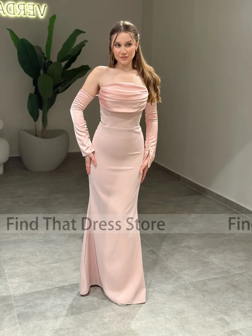 العرف vestidos de novia بسيط قارب طوق مطوي غمد مثير ثوب مسائي الطابق طول عارية الذراعين فستان الزفاف حفلة موسيقية