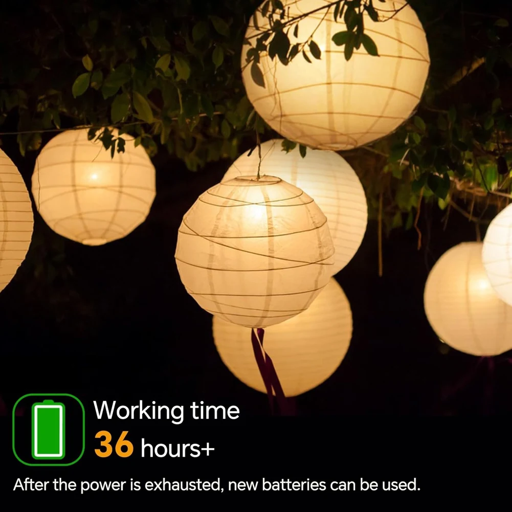 【Penawaran Besar】Lampu Balon LED Mini Putih Hangat Paket 15, Lampu Lentera LED Dengan Baterai Untuk Pesta, Pernikahan, Dekorasi Liburan