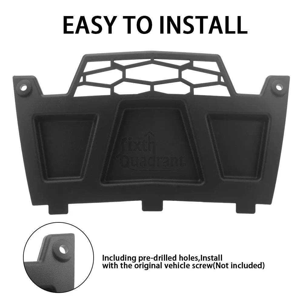 Motorcycle Accessories 1PCS Front Winch Cover ABS Plastic Black Fit For Polaris RZR XP 4 1000 EPS High Lifter 2016 #5450253-070
