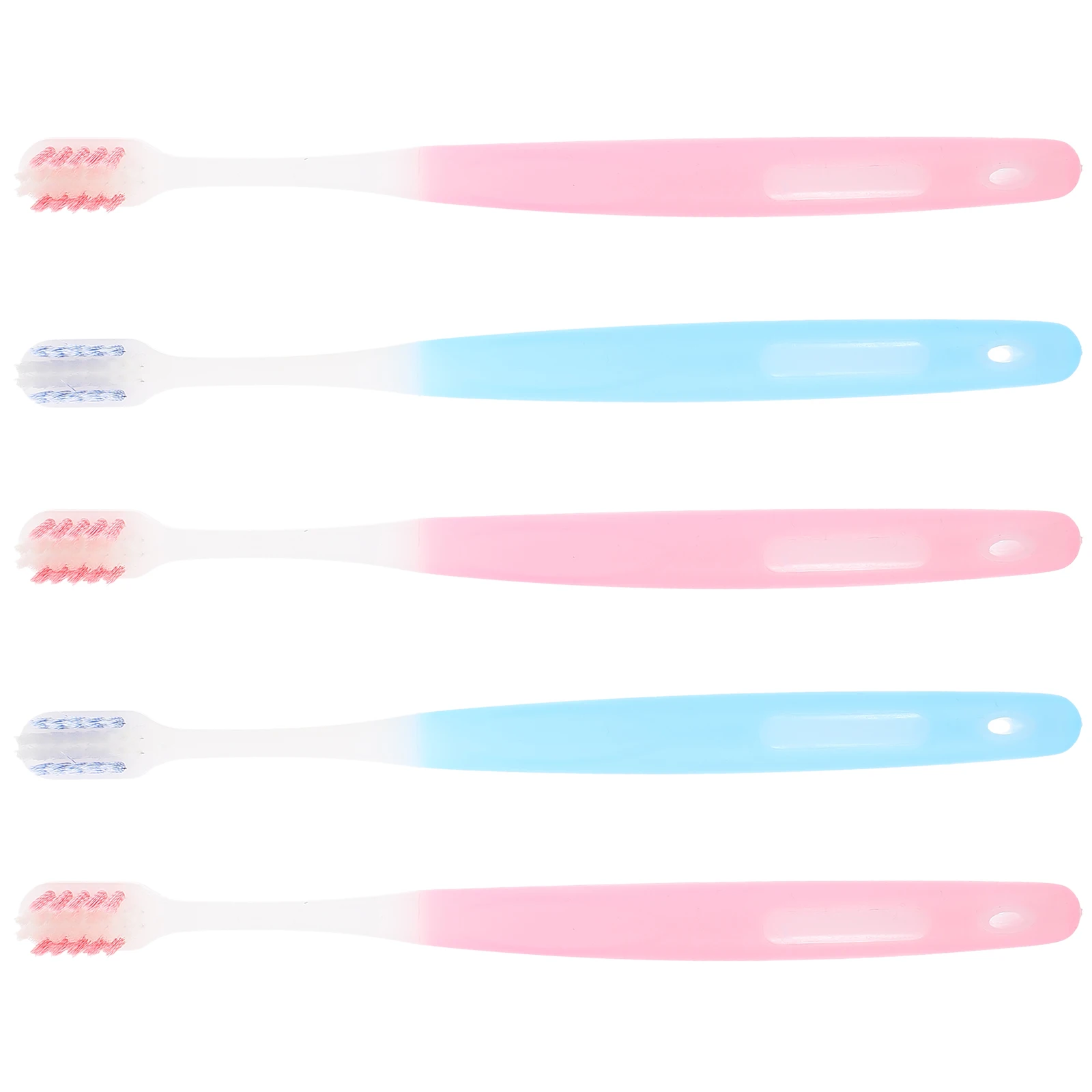 

5pcs Cleaning Brush Soft Bristles Travel Oral Convenient Brace Toothbrush Hygiene Kit Adults -resistant Toothbrush