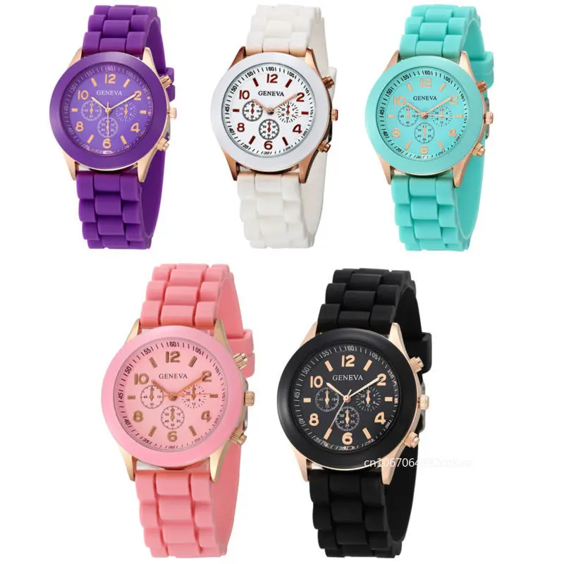 Women Watches 2024 New Fashion Luxury Brand Women Watch Silicone Strap Quartz Wrist Watch for Female Relogio Feminino Zegarki