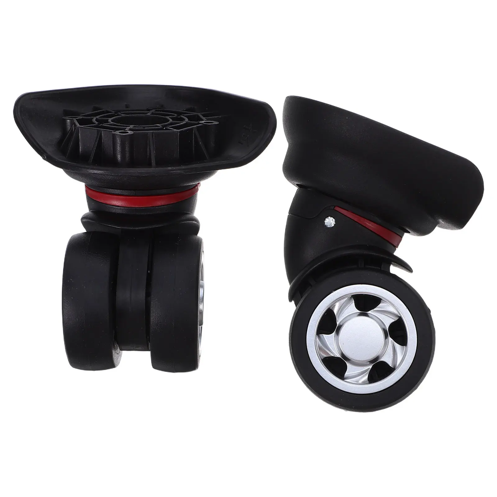 2Pcs Universal Luggage Suitcase Wheels Replacement Swivel Casters Silent Detachable Rolling Smooth Trolley Bag Wheel Kit