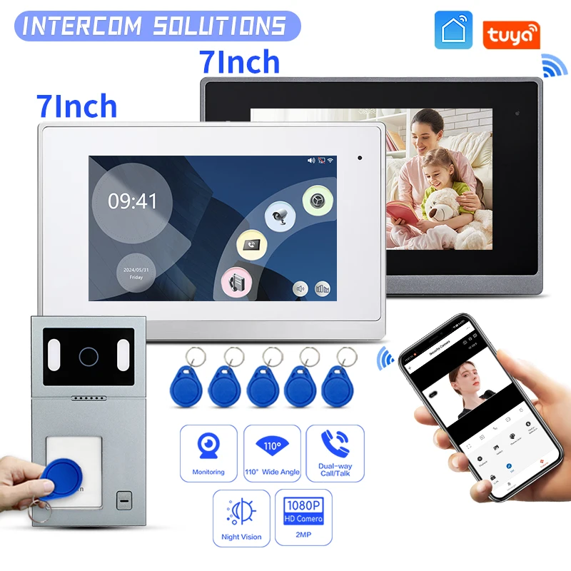 

Smart IP Visual Recording Video Doorbell Two Way Audio 1080P HD Smart Doorbell