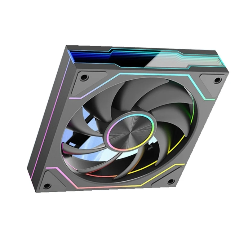 

Aesthetic 120mm ARGB Cooling Fan with Infinitys Mirror Design for Modern PC