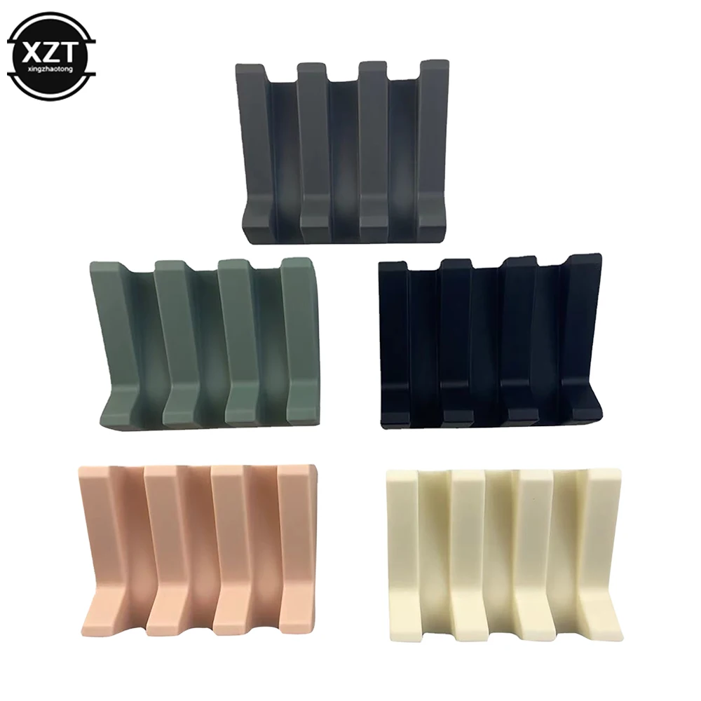 Househome Silicone Soap Dish Soap Dispenser Tilt Drain Soap Box Bathroom Bath Soap Storage Holder Kitchen Sponge Storage Rack