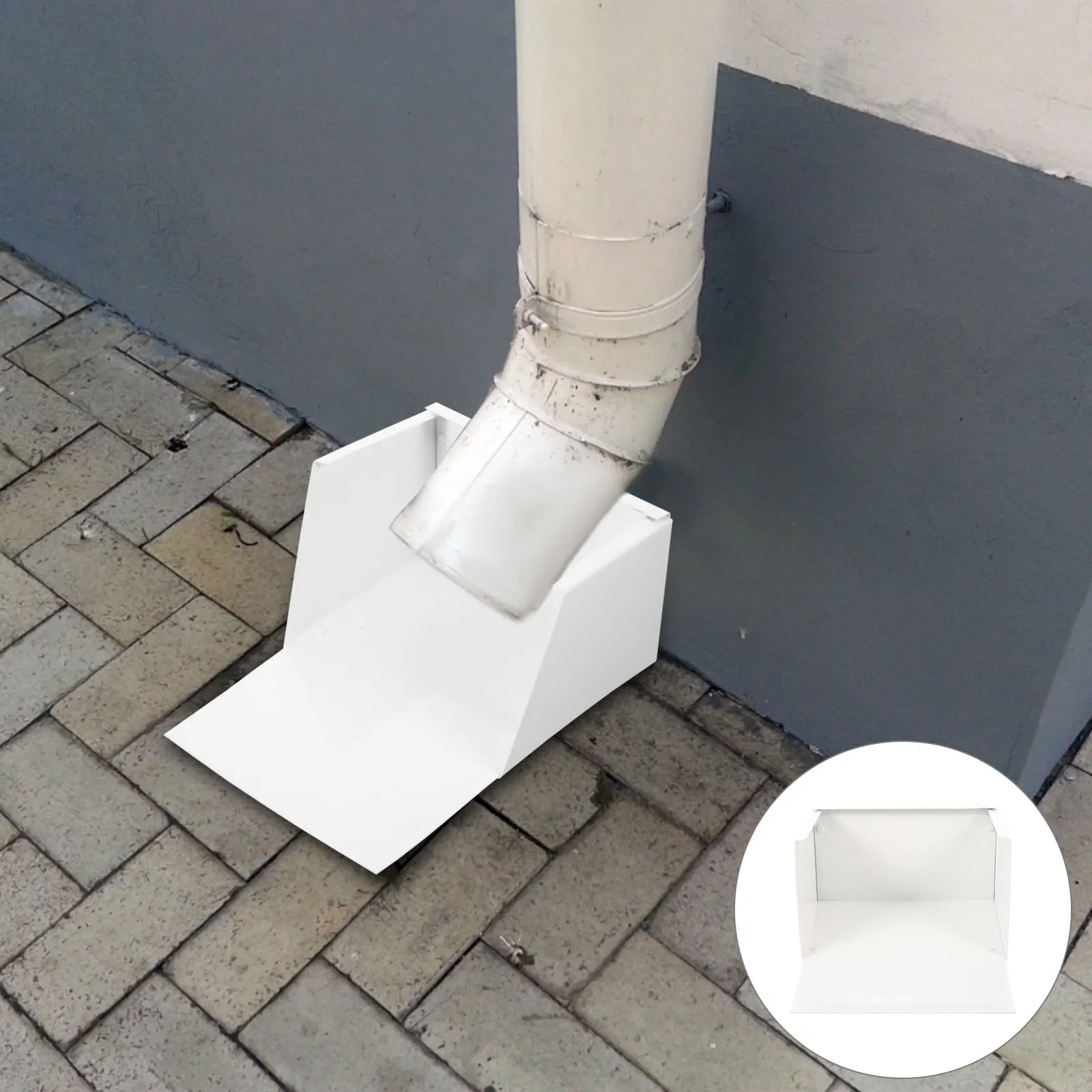 

Aluminum Alloy Rainwater Collector Large Capacity Basket Design For Outdoor Villa Building Drainage Gutter Downspout Extension