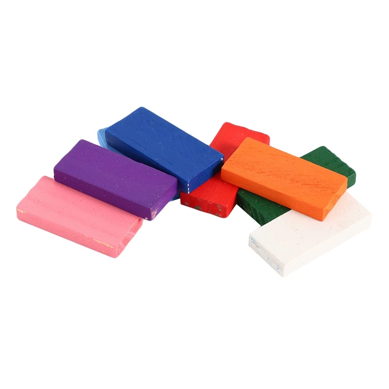 Set di blocchi domino Set di domino colorati Giocattoli per bambini Giocattoli educativi Set di domino in legno per regalo per bambini