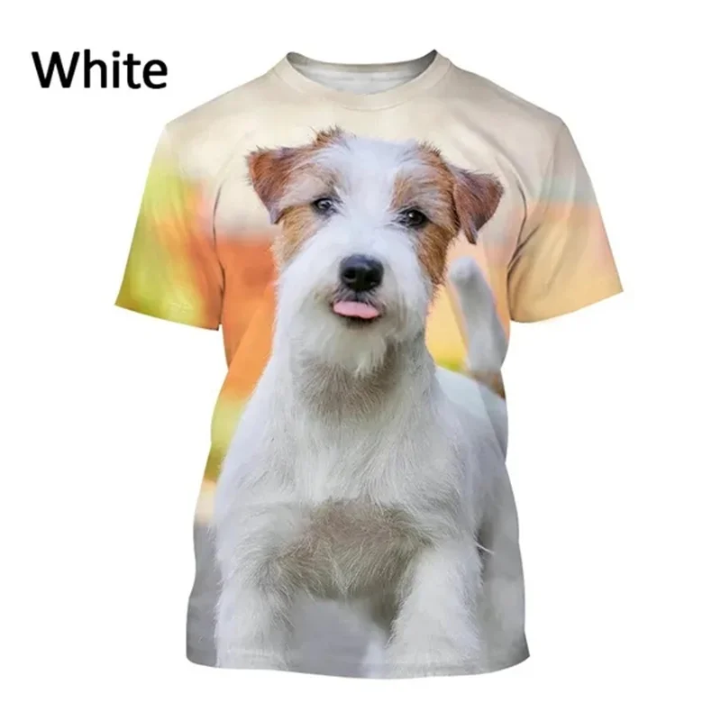 Cute Welsh Corgi T Shirt for Men 3D Active Jack Russell Terrier Printed Tee Shirts y2k Tops Womens Clothing Kawaii Kids T-shirt