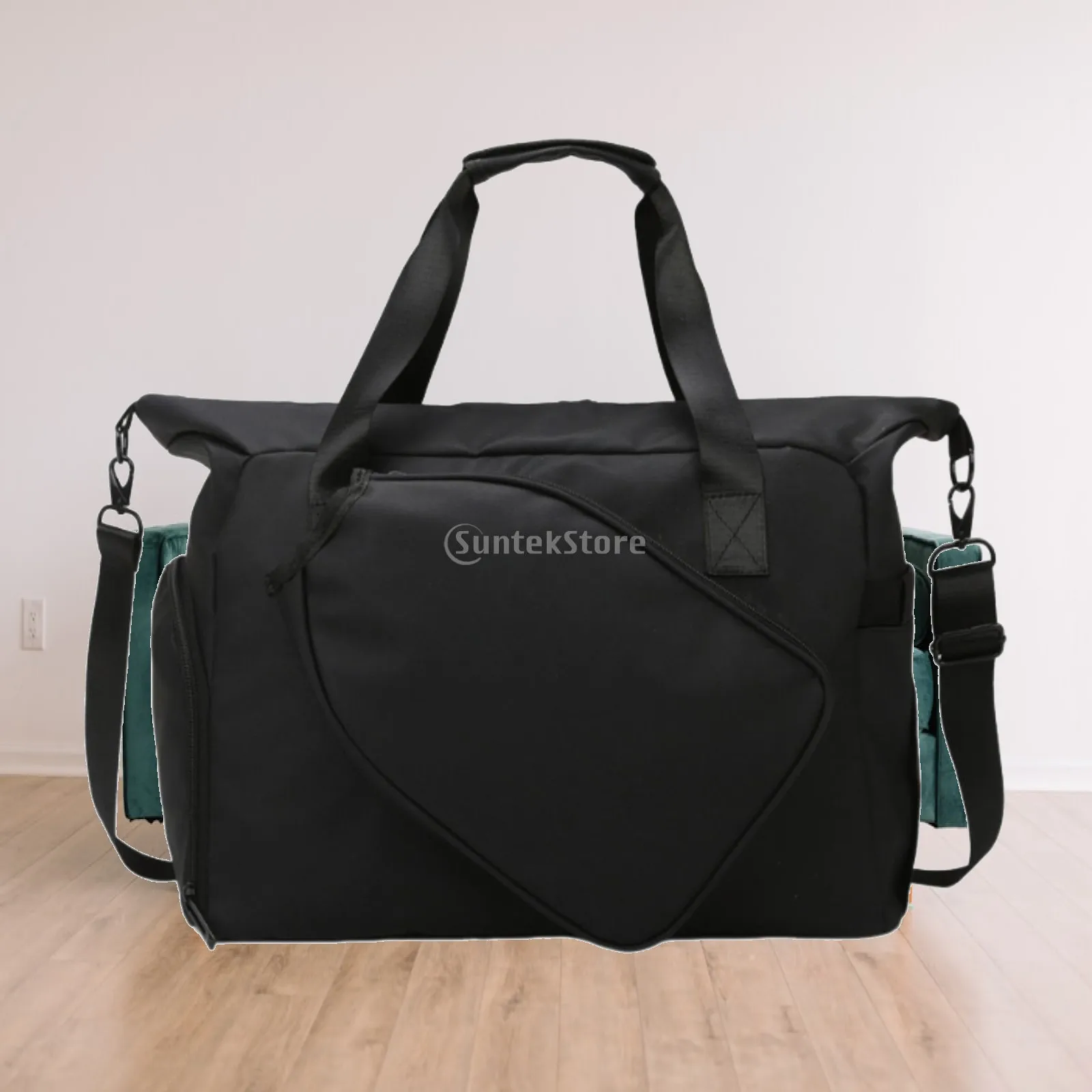 

Multipurpose Racquet Bag Adjustable Strap Badminton Handbag Waterproof Oxford Tote for Travel Gym Men Women