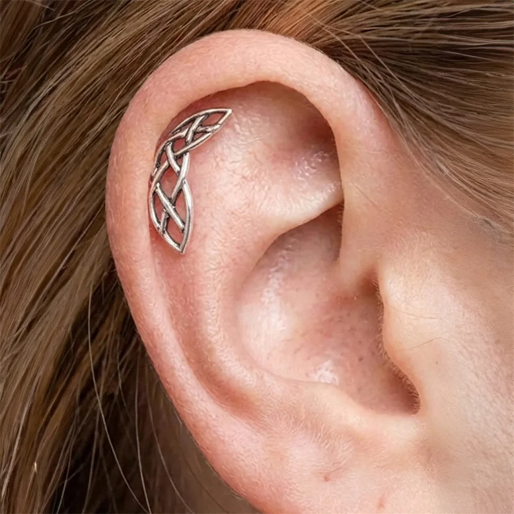CANNER 1 Stück 925 Sterling Silber Gotischer Blumen-Ohrstecker für Damen, Europa und Amerika, Vintage-Ohrstecker, Geschenk – Detail 19