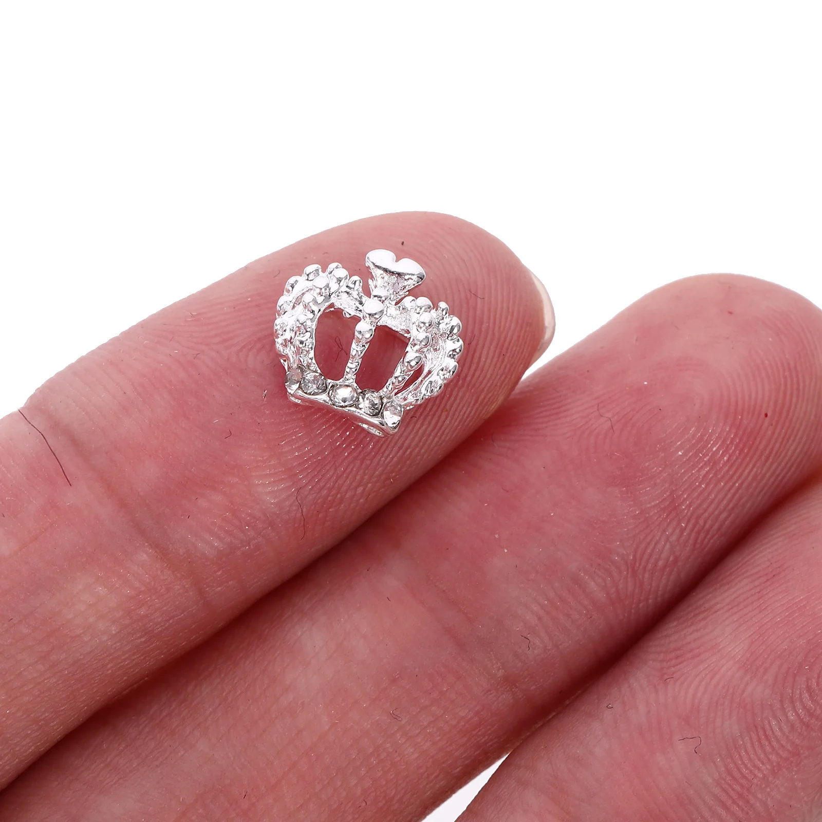 

12Pcs Crown Nail Studs 3D Rhinestones Manicure Jewelry Nail Art DIY Supplies Decoration for Nails Crafts Phone Dress