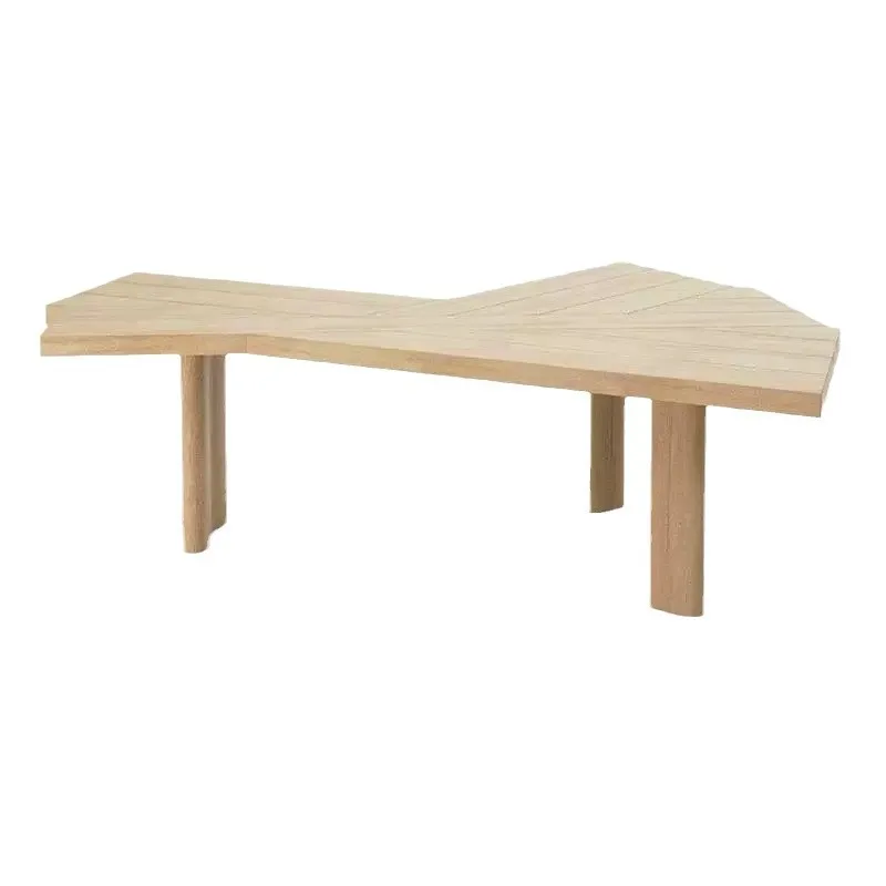 

Simple modern solid wood computer desk Minimalist special-shaped desk